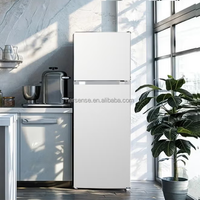 Réfrigérateur à congélateur supérieur 332L, sans givre, refroidissement par vapeur, 220V, grande capacité, blanc, silencieux, pour la maison, les familles et les appartements