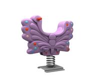 Cheval à Bascule Animal Mignon Flyingkids pour Enfants, Jouet d'Extérieur en Plastique à Ressort pour Chevaucher