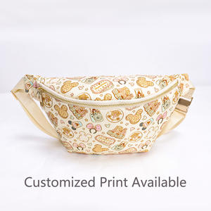 Bolsa de Cintura Personalizable con Diseño Impreso para Viajes, Bolsillo Interior con Cremallera, <span class=keywords><strong>Riñonera</strong></span> de Nailon Jumbo, Linda Bolsa Cruzada para Parque - Product Image 6