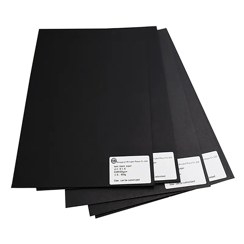 Черная бумага А4, 110 г, высокожесткая черная бумага, необработанная черная бумага с сердечником пергамента в рулонах, черная ДСП для бирки