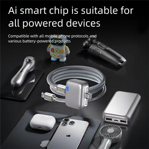 Cargador Rápido de 140W con Chip Inteligente AI, Desconexión Automática sin Sobrecarga, Modo de Doble Corriente, para Teléfono - Product Image 3
