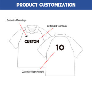 Traje de equipo de fútbol para adultos personalizado, transpirable, de secado rápido, diseño de camiseta de fútbol, versión de jugador de camiseta de fútbol personalizada - Product Image 2