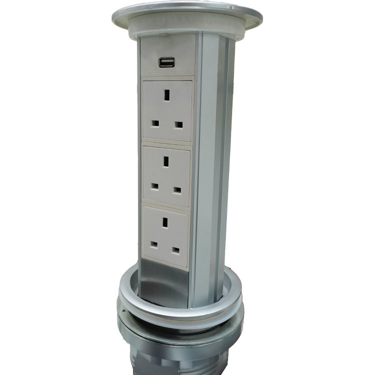 VNX Intelligent Elevation Electrical Outlet Lift Pop up Universal Power Usb Charger Socket/ Pop up Socket for Smart Home