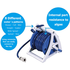 Carrete de manguera de plástico duradero ligero para el hogar Pulverizador portátil fácil de llevar para Home Park Garden - Product Image 3