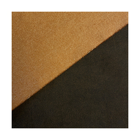 Tissu en daim de similicuir tissé en cuir de suède de revêtement de coton pour la fabrication de veste pour des matériaux de costume