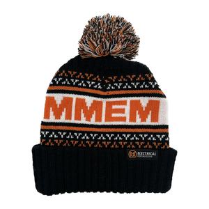 Logo High-Quality Winter Knitted Beanie <b>Hat</b> with Jacquard Embroidery and <b>Pom</b> - Product Image 3