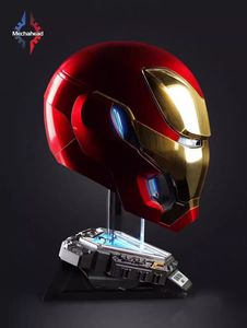 <span class=keywords><strong>Casco</strong></span> <span class=keywords><strong>de</strong></span> <span class=keywords><strong>Iron</strong></span> <span class=keywords><strong>Man</strong></span> <span class=keywords><strong>de</strong></span> Halloween con Tecnología EVA Recargable Mechanahead MK50, con Control por Voz, Negro - Product Image 3