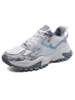 Chaussures de course tendance pour hommes à bout rond, respirantes, en maille, à lacets, dégradé de couleurs, style décontracté et mode, chaussures épaisses pour la marche