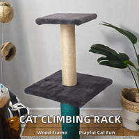 Griffoir moderne en sisal pour chat, arbre à chat en peluche, structure d'escalade antidérapante pour animaux de compagnie d'intérieur