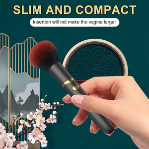 Make-up Pinsel Vibrator G-Punkt Nippel Klitoris Stimulator USB Kabellos Aufladbar Leistungsstarkes Erwachsenen-Sexspielzeug für Frauen - Product Image 3