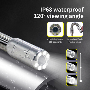 Dearsee 7 inch cầm tay ống kiểm tra hệ thống camera độ phân giải cao 23mm Ống kính cống máy ảnh nội soi - Product Image 2