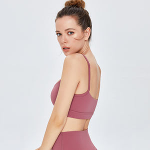 Sujetador de yoga con logotipo personalizado, ropa deportiva superior para gimnasio, yoga para Mujer, Deportes, un hombro, sujetador superior para fitness, compresión para mujer - Product Image 3