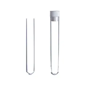Custom different size food grade plastic test tube with screw cap for packaging