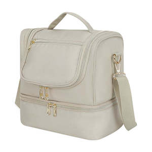 Large Insulated Wine Cooler Bag for <b>Food</b> Bottle <b>Warmer</b> Bag Custom Soft Breastmilk Cooler Thermal Bag with Shoulder Strap - Product Image 2