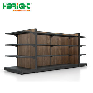 Supermercado estantes de almacenamiento de madera de la isla al por menor estanterías de la tienda de licor tienda estante de exhibición de madera góndola vino rojo - Product Image 6