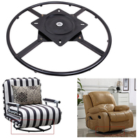 VT-00002 Base de chaise pivotante à 360 degrés en métal moderne pour chaise de bureau, canapé et fauteuil inclinable avec mécanisme rotatif