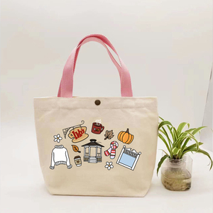 Borsa personalizzata da donna dolcetto o scherzetto per Halloween con fiocco sciarpa modello eco-friendly borsa per <span class=keywords><strong>il</strong></span> <span class=keywords><strong>trucco</strong></span> borsa - Product Image 1