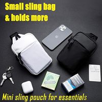Sac bandoulière personnalisé en polyester, impression logo OEM, sac de poitrine transversal, petit sac promotionnel pour cadeaux et branding