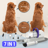 Aspirateur de toilettage pour animaux 7 en 1, outil d'aspiration professionnel, kit de nettoyage pour animaux de haute qualité pour chats