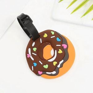 PVC Round Luggage <b>Tag</b> Name Bag Card Holder Square Travel <b>Suitcase</b> Baggage <b>Tags</b> - Product Image 2