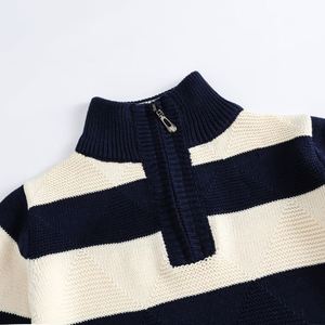 Camiseta Nueva para Niños 2022, Estilo Otoño Invierno, Suéter Grueso a Rayas para Bebés - Product Image 2