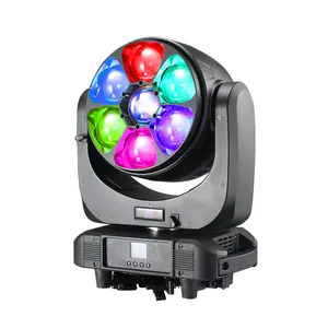 7x60w Moving Head Wash LED Pixel Controle Moving Head Beam 7 Big Eyes Stage Zoom Wash Light