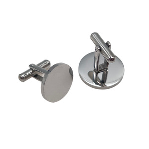 All'ingrosso moda Custom in acciaio inox rotondo specchio brunito disegni da uomo camicia <span class=keywords><strong>gemelli</strong></span> <span class=keywords><strong>gioielli</strong></span> - Product Image 4