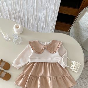 Vestido de bebé estilo coreano de dos piezas, otoño 2025, nuevo estilo, elegante, dulce, para niña pequeña, princesa - Product Image 3