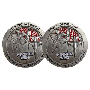 Monedas de Desafío Personalizadas con Doble Logotipo, Diseño Nuevo, Bañadas en Oro, Económicas, Monedas de Colección con Estampado Metálico - Product Image 1