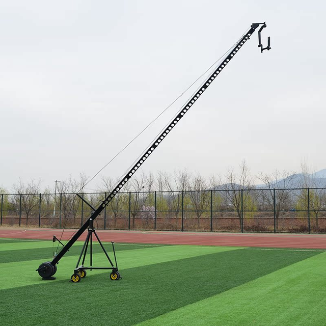 Broadcast 8 Meters 3-Axis Motorized Dutch Head Video Camera Triangle Jib Crane for Live Streaming