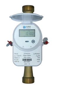 Medidor de flujo de agua ultrasónico inteligente, Control por aplicación Tuya Zigbee con conexión WiFi