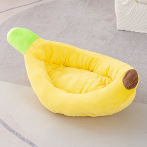 Cartoon Banana Pet <b>Bed</b> Cotton Plush <b>Nest</b> Removable Washable Dog Cat Sleeping <b>Bed</b> All Seasons Indoor Outdoor - Product Image 4