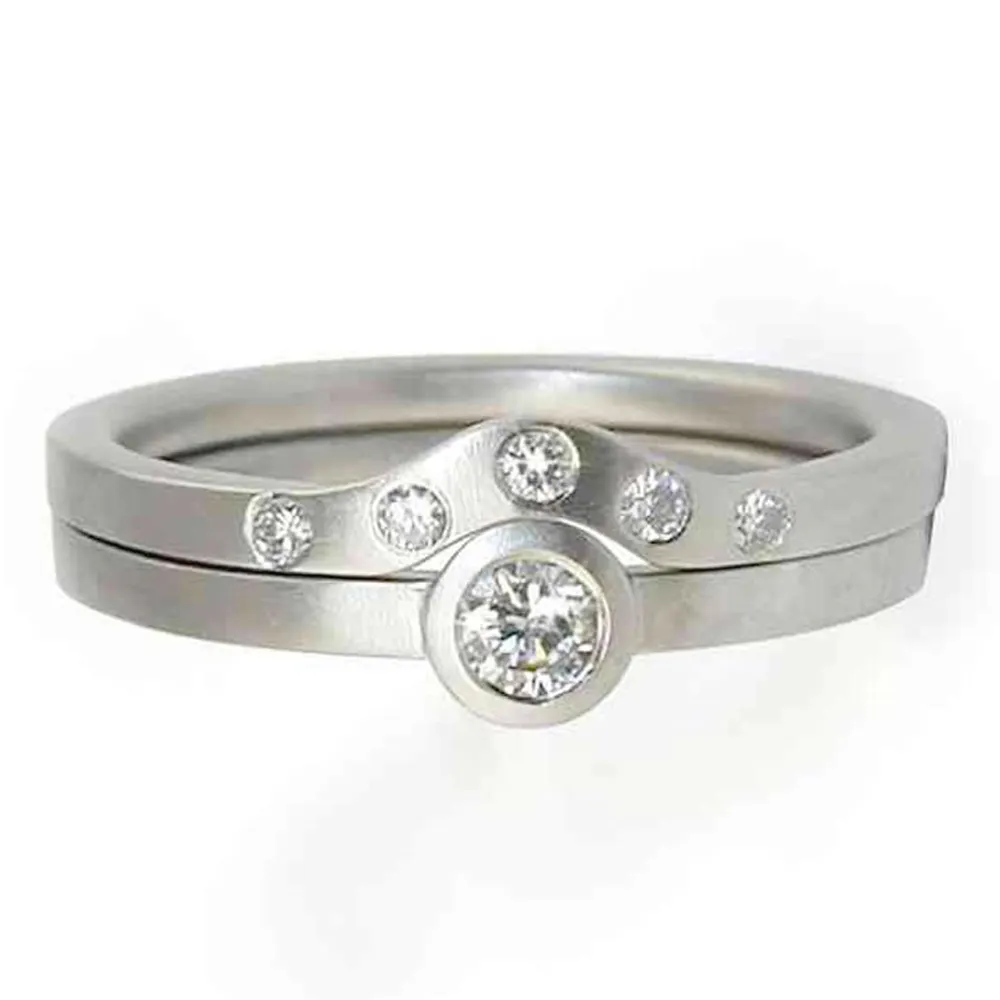 ताजा डिजाइन उत्कीर्ण स्मार्ट स्टेनलेस स्टील stackable अंगूठी