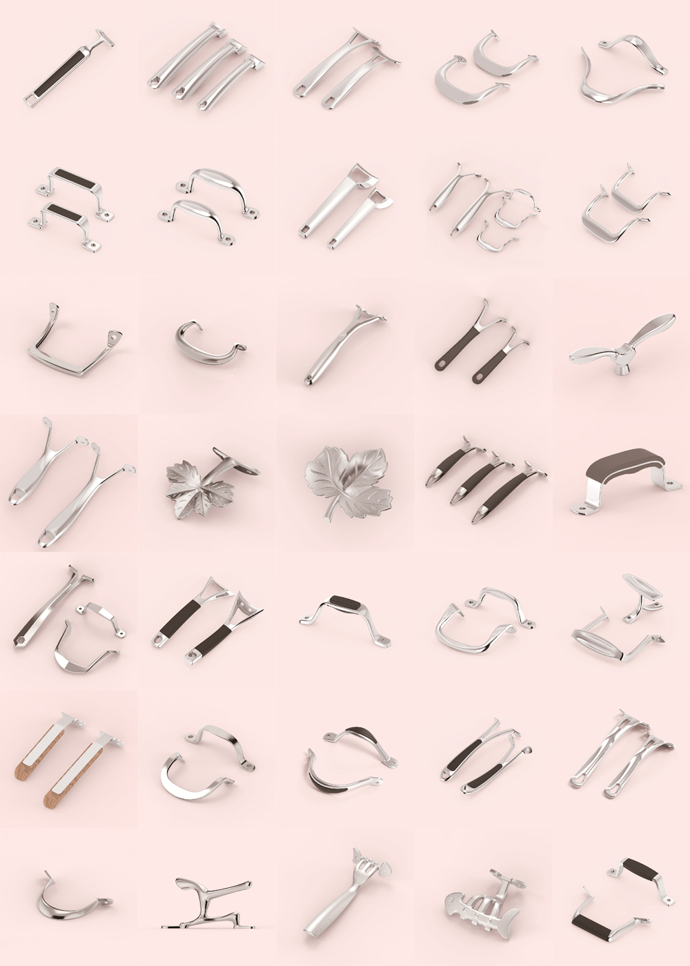 Vendita diretta in fabbrica Hardware per pentole in fusione Metallo personalizzato Acciaio inossidabile Maniglia laterale grande/raccordo per pentole