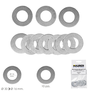 Adattatori/riduttori per dischi da taglio legno da 0/30 a 0/16 mm (Confezione da 10 pezzi) - Product Image 1