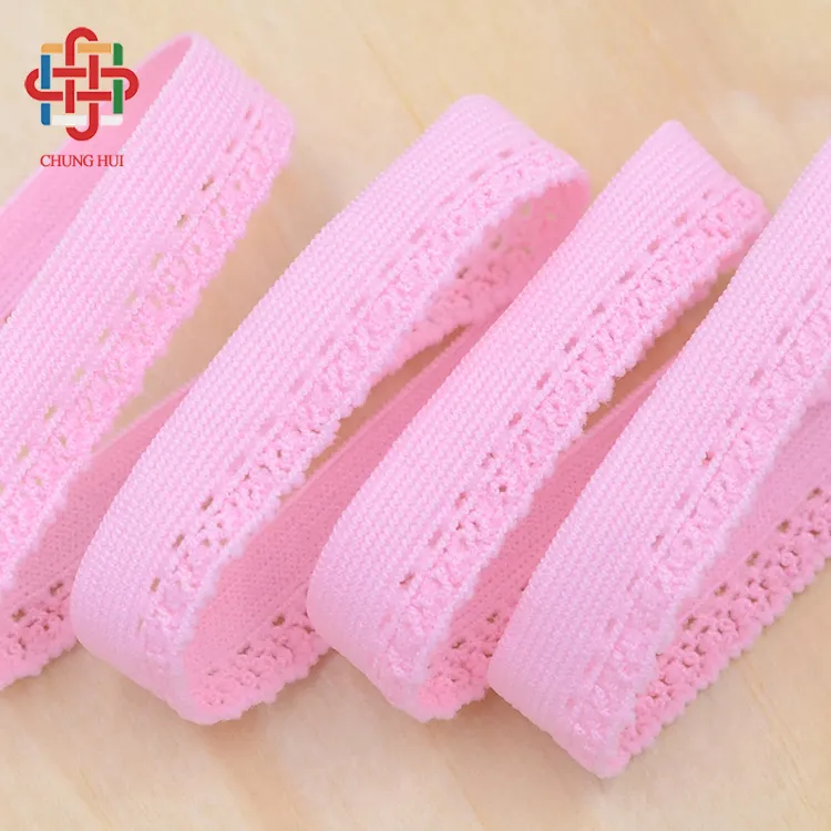 Microsujetador con borde de diente y Falda de baile rosa, banda elástica de encaje de Color para ropa interior, ropa deportiva