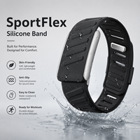 Correa Deportiva de Silicona Compatible con WHOOP 5.0 MG, Bicolor, Resistente al Agua, Correa de Repuesto para Entrenamiento Físico y Uso Diario