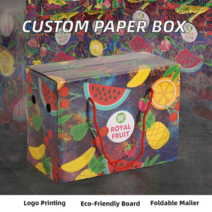 Cajas de Cartón Corrugado Personalizadas para Envíos de Plátanos, Piñas y Frutas de la Pasión, Grosor de 0.5 mm, Impresión Barnizada, Diseño Personalizado - Product Image 2