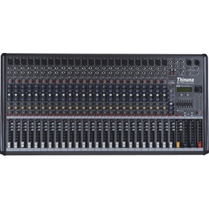 Thinuna MX-F24 Console de mixage stéréo professionnelle 24 canaux avec effets audio, USB et alimentation fantôme +48V pour scène et direct - Product Image 6