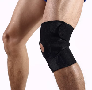 Penahan lutut, bantalan lutut olahraga Neoprene dapat diatur profesional dengan tali elastis untuk latihan & atletik - Product Image 6