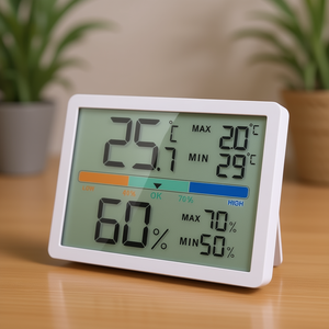 Termómetro de ambiente (9x1,5x7cm) con higrómetro JUSTAMINUTE Blanco JD 9039 - Product Image 3