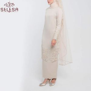 Nuova stampa <span class=keywords><strong>vestiti</strong></span> <span class=keywords><strong>turchi</strong></span> abito caftano in cotone marocchino con perline stampate floreali Baju Kurung - Product Image 3