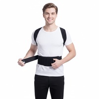 Correcteur de posture respirant pour le dos, soutien ajustable pour les épaules et le haut du dos
