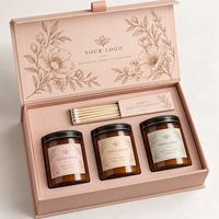 Boîtes cadeaux rigides magnétiques personnalisées de luxe, matériaux recyclés, doublure en éponge, laminage mat, gaufrage pour parfum, bougie, cosmétique