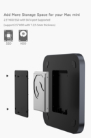 OEM/ODM M1/M2 Gris Dock Mac Mini M1 Boîtier SSD pour Mac Mini M2 PRO Hub USB 3.0 Macmini Apple