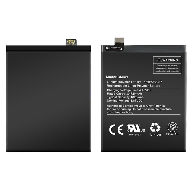 Original Battery BM4W 4820mAh Battery for Xiaomi Redmi Note 9 Pro 5G Mi 10T Lite 5G Mobile Phone Battery New