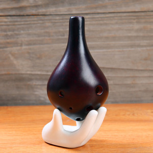Ocarina de 6 orificios con esmalte craquelado, flauta de cerámica hecha a mano, instrumento musical para estudiantes, venta al por mayor - Product Image 6