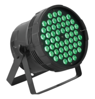 Projecteur LED Par DMX512 54x3W RGBW pour scène, DJ, fête, discothèque, événement, éclairage de scène professionnel, boîtier en aluminium, 150W