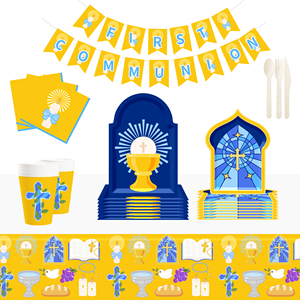 DAMAI Baby Gender Reveal Party Supplies Team Baby Paper Plates Napkins <b>Disposable</b> Baby Shower <b>Tableware</b> Decorations for 8 Guests - Product Image 1