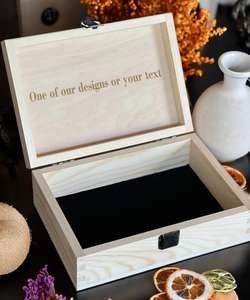 Caja de Madera Personalizada <span class=keywords><strong>para</strong></span> Recuerdo de Primera Comunión, Caja de Madera Religiosa <span class=keywords><strong>para</strong></span> <span class=keywords><strong>Recuerdos</strong></span>, Caja de Madera con Logotipo Grabado <span class=keywords><strong>para</strong></span> Bautizo - Product Image 3